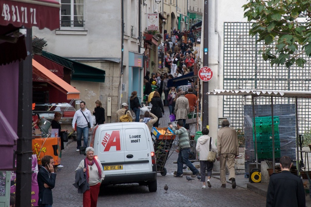 Dopoldanska gneča na Rue Mouffetard