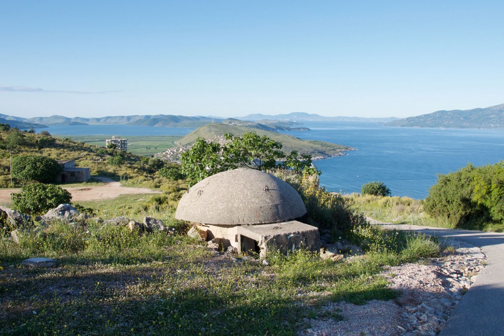 Bunker z razgledom (jezero Butrint in Krf)