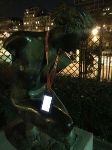 Nočna najdba v Parizu.