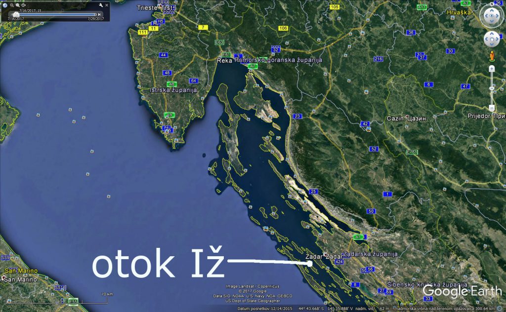 Kje se nahaja otok Iž