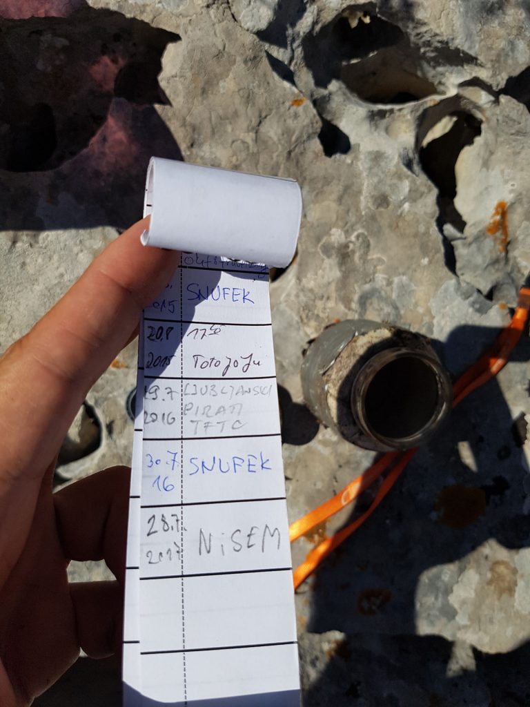 ... in še zadnji vpis v logbook